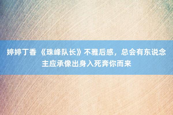 婷婷丁香 《珠峰队长》不雅后感，总会有东说念主应承像出身入死奔你而来