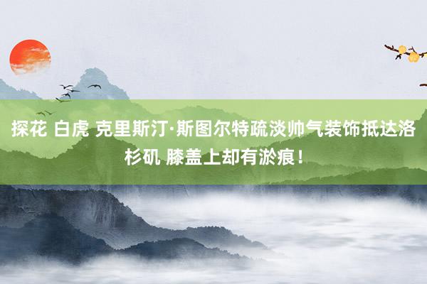 探花 白虎 克里斯汀·斯图尔特疏淡帅气装饰抵达洛杉矶 膝盖上却有淤痕！